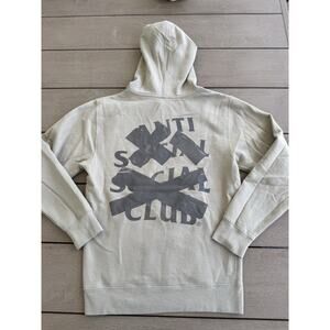 Authentic Anti Social Social Club Cancelled Tonal Hoodie Cement Small